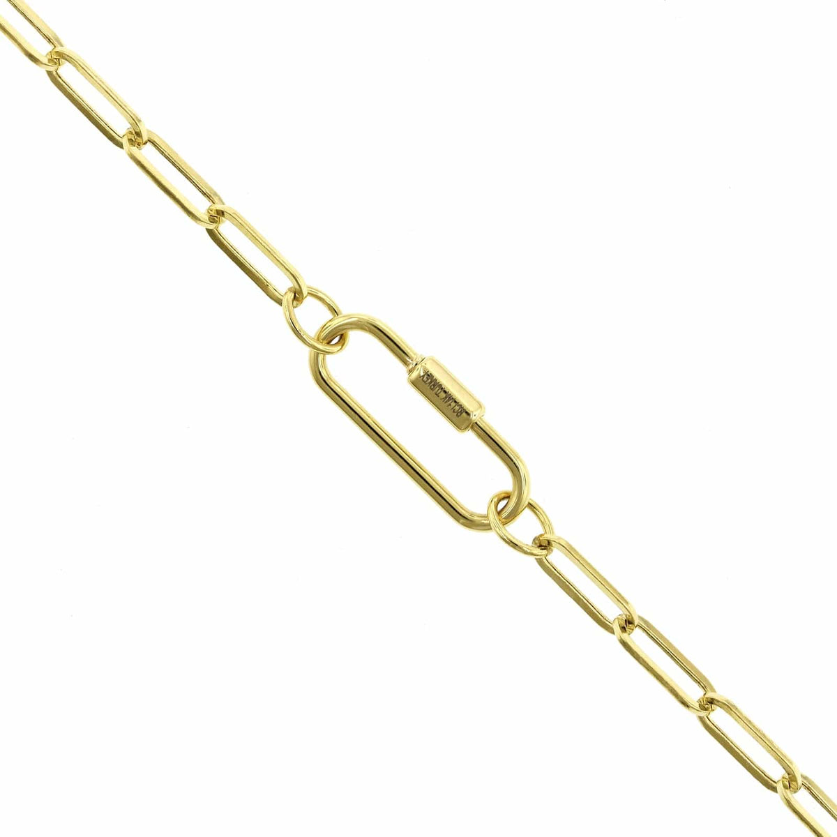 14K Yellow Gold Paperclip Necklace, Gold, Long's Jewelers