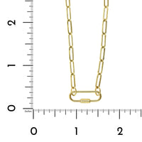14K Yellow Gold Paperclip Necklace, Gold, Long's Jewelers