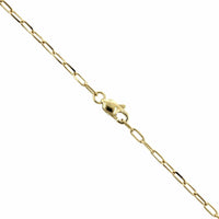 14K Yellow Gold Pave Diamond Dog Tag Pendant
