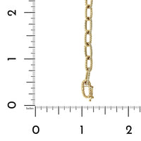 14K Yellow Gold Pave Diamond Link Bracelet, 14k yellow gold, Long's Jewelers