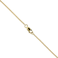 14K Yellow Gold Pave Flower Diamond Necklace
