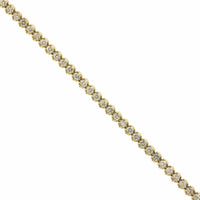 14K Yellow Gold Prong Set Diamond Tennis Bracelet, 14k yellow gold, Long's Jewelers