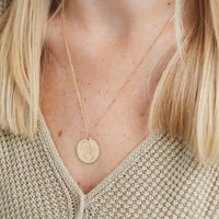 14K Yellow Gold Scorpio Disc Pendant, Gold, Long's Jewelers
