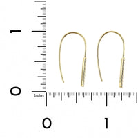 14K Yellow Gold Single Row Diamond Dangle Earrings,14k yellow gold, Long's Jewelers