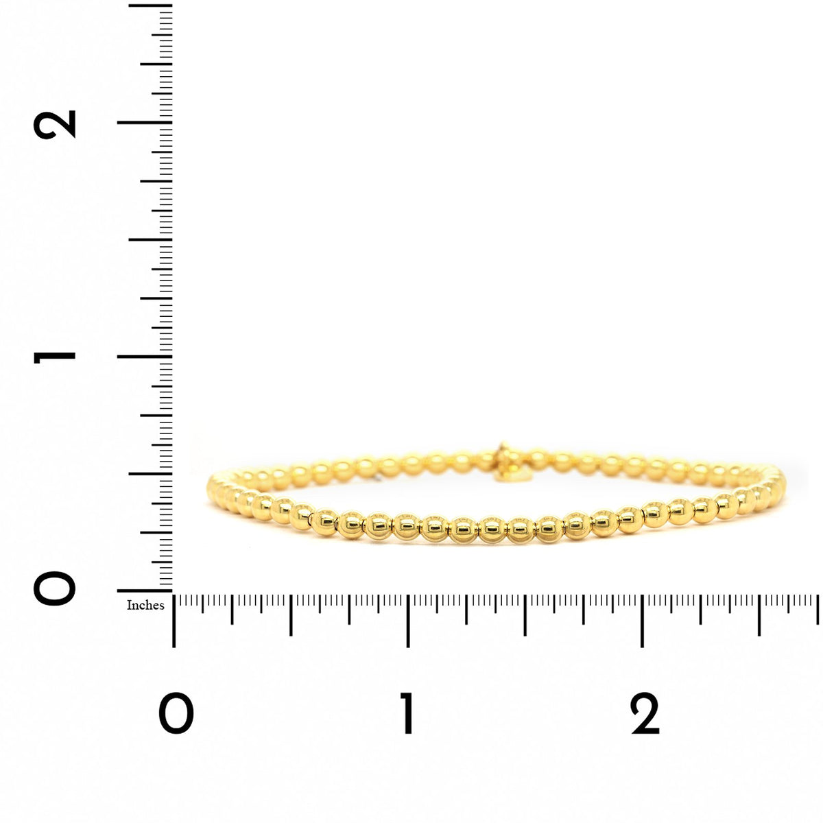 14K Yellow Gold Stretch Bead Bracelet