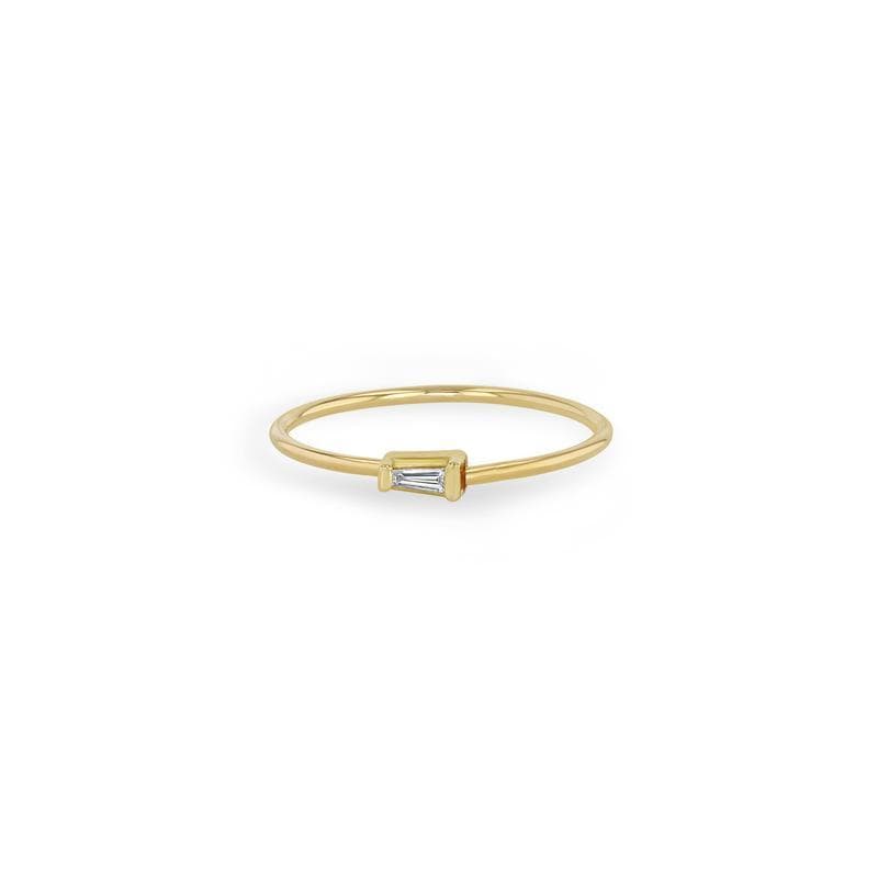 14K Yellow Gold Tapered Baguette Diamond Ring, Yellow Gold, Long's Jewelers
