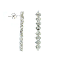 14K White Gold Diamond Drop Dangle Earrings, 14k white gold, Long's Jewelers