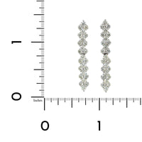14K White Gold Diamond Drop Dangle Earrings, 14k white gold, Long's Jewelers