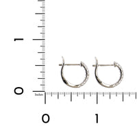 14K White Gold Diamond Huggie Earrings, 14k white gold, Long's Jewelers