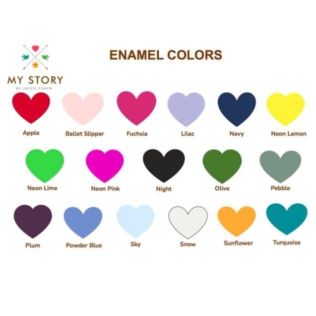 Personalized Jenna Enamel Huggie Earrings