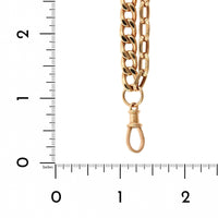 18K Rose Gold 2 Row Cuban Chain Diamond Link Bracelet, Rose Gold, Long's Jewelers