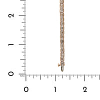18K Rose Gold Emerald Cut Tennis Bracelet, 18k rose gold, Long's Jewelers
