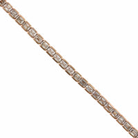 18K Rose Gold Emerald Cut Tennis Bracelet, 18k rose gold, Long's Jewelers