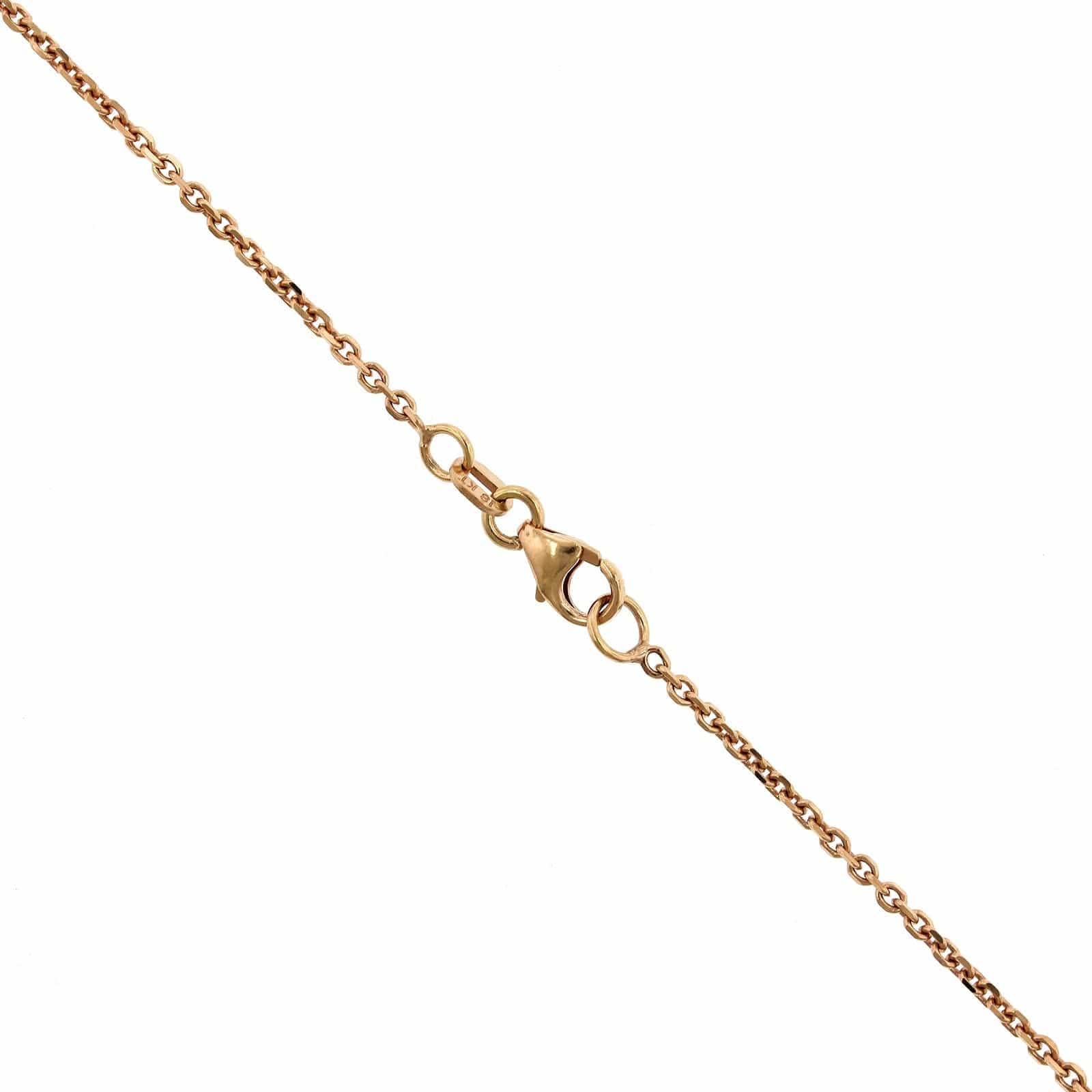 18K Rose Gold Graduated 7 Stone Diamond Necklace, 18k rose gold, Long's Jewelers