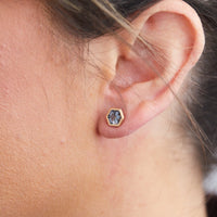 18K Rose Gold Grey Spinel Studs, Gold, Long's Jewelers
