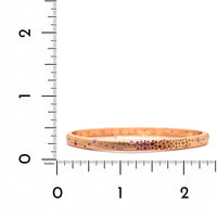 Penny Preville 18K Rose Gold Multi Sapphire Star Set Bangle Bracelet