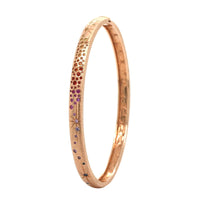 Penny Preville 18K Rose Gold Multi Sapphire Star Set Bangle Bracelet