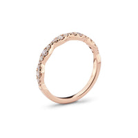 18K Rose Gold Prong Set Diamond Band, rose-gold, Long's Jewelers