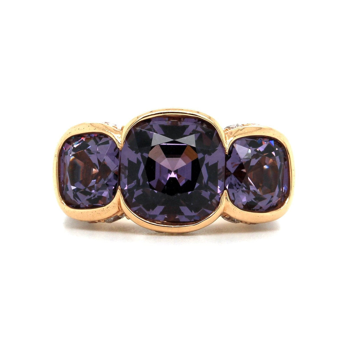 18K Rose Gold Purple Spinel and Diamond Ring, Rose Gold, Long's Jewelers