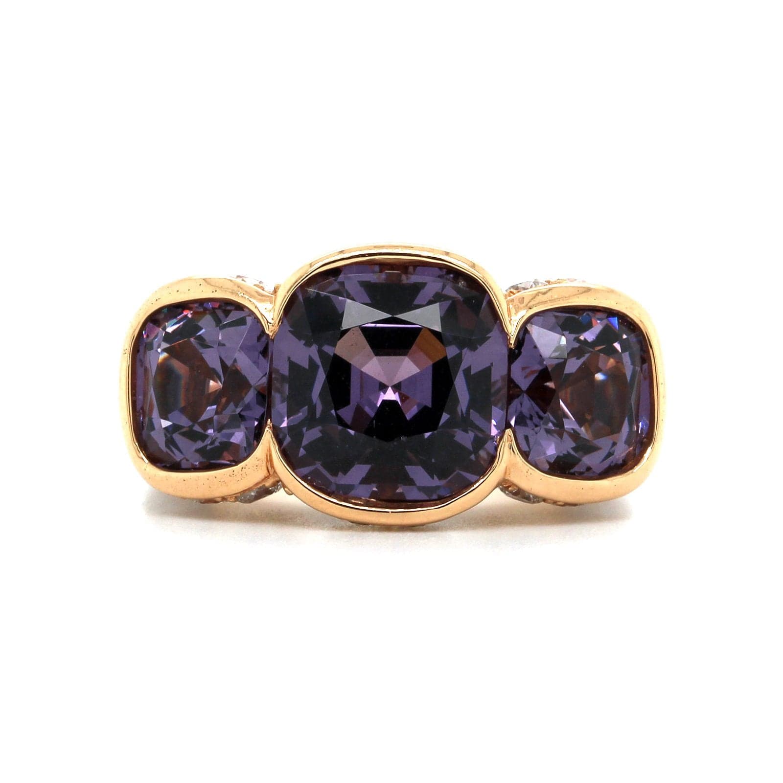 18K Rose Gold Purple Spinel and Diamond Ring, Rose Gold, Long's Jewelers