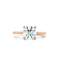 18K Rose Gold Round Diamond Solitaire Engagement Ring, 18k rose gold, Long's Jewelers