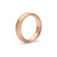 18K Rose Gold Satin Finish Wedding Band, rose-gold, Long's Jewelers