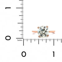 18K Rose Gold and Platinum Diamond Engagement Ring