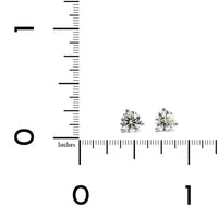 18K White Gold 1CTW Diamond Stud Earrings, white gold, Long's Jewelers