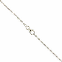 18K White Gold Baguette Cut Diamond Pendant, White Gold, Long's Jewelers