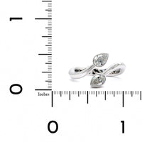 18K White Gold Bypass Diamond Ring