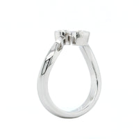 18K White Gold Bypass Diamond Ring