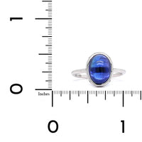 18K White Gold Cabochon Tanzanite Ring, 18k white gold, Long's Jewelers