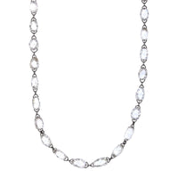 18K White Gold Diamond Briolette Necklace, 18k white gold, Long's Jewelers