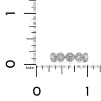 18K White Gold Diamond Cluster Halo Ring, 18k white gold, Long's Jewelers