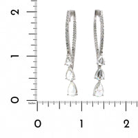 18K White Gold Diamond Dangle Earrings, White Gold, Long's Jewelers