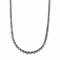 18K White Gold Graduated Diamond Tennis Necklace, White Gold, Long's Jewelers