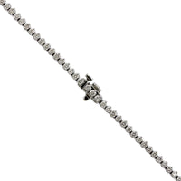 18K White Gold Graduated Diamond Tennis Necklace, White Gold, Long's Jewelers