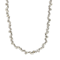18K White Gold Half Choker Diamond Necklace, Gold, Long's Jewelers