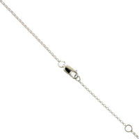 18K White Gold Heart Diamond Cluster Necklace