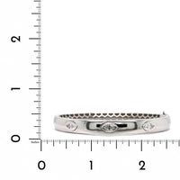 18K White Gold Marquise Cut Diamond Bangle Bracelet, White Gold, Long's Jewelers
