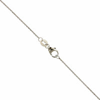 18K White Gold Oval Ruby with Round and Baguette Diamond Halo Necklace