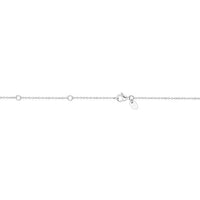 18K White Gold Pave Diamond Heart Necklace