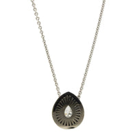 18K White Gold Pear Shape Cut Diamond Pendant, White Gold, Long's Jewelers