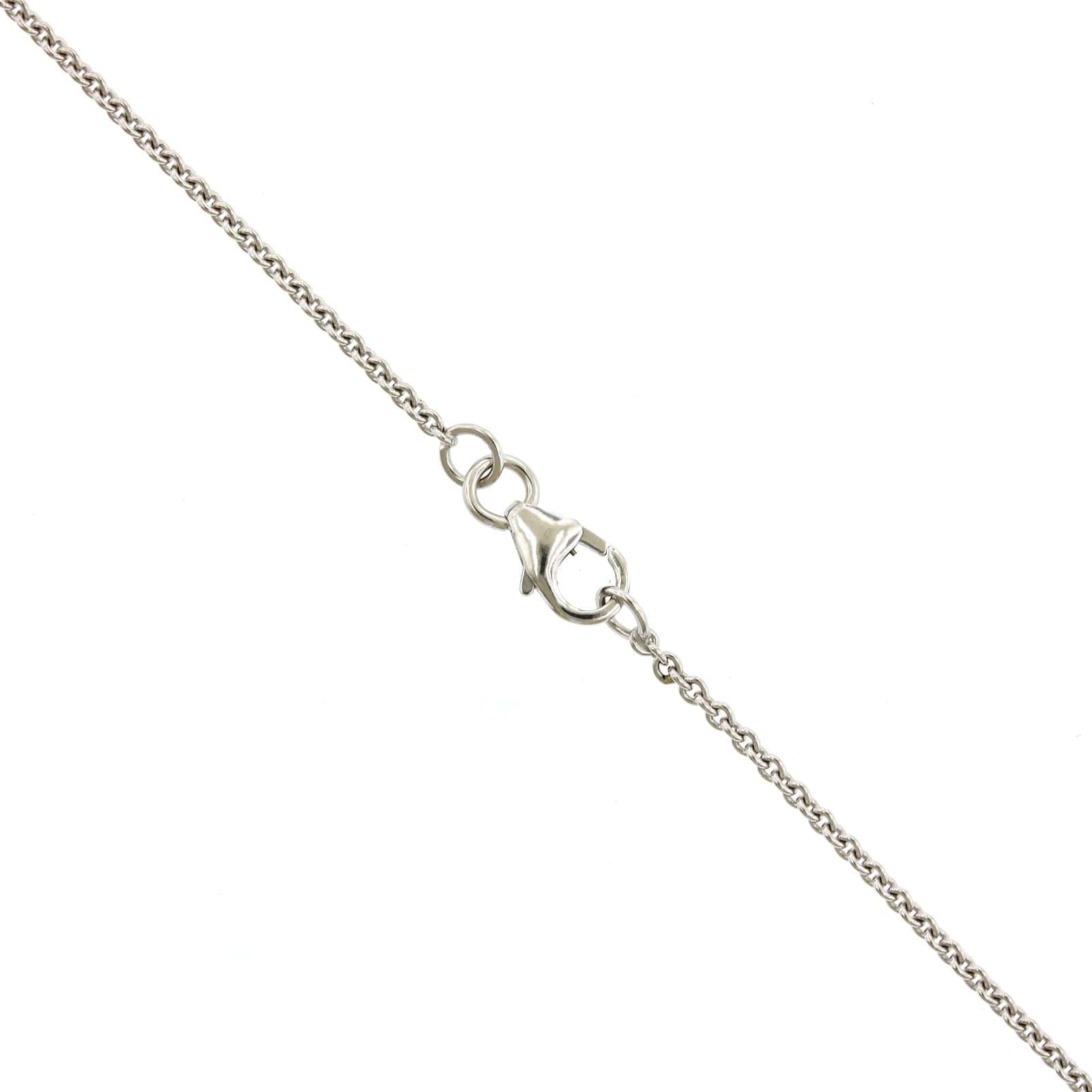 18K White Gold Pear Shape Cut Diamond Pendant, White Gold, Long's Jewelers