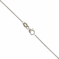 18K White Gold Pear Shape Sapphire Diamond Necklace, 18k white gold, Long's Jewelers