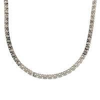 18K White Gold Prong Set Diamond Line Necklace, 18k white gold, Long's Jewelers