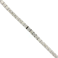 18K White Gold Prong Set Diamond Line Necklace, 18k white gold, Long's Jewelers