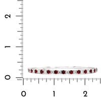 18K White Gold Ruby and Diamond Bangle Bracelet, 18k white gold, Long's Jewelers