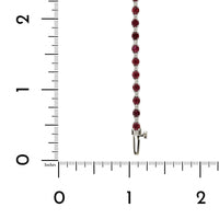 18K White Gold Ruby and Diamond Tennis Bracelet, white gold, Long's Jewelers