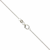 18K White Gold Sapphire Diamond Dome Necklace, 18k white gold, Long's Jewelers